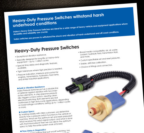 Index Pressure Switches